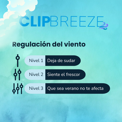 Miniventilador portátil con clip